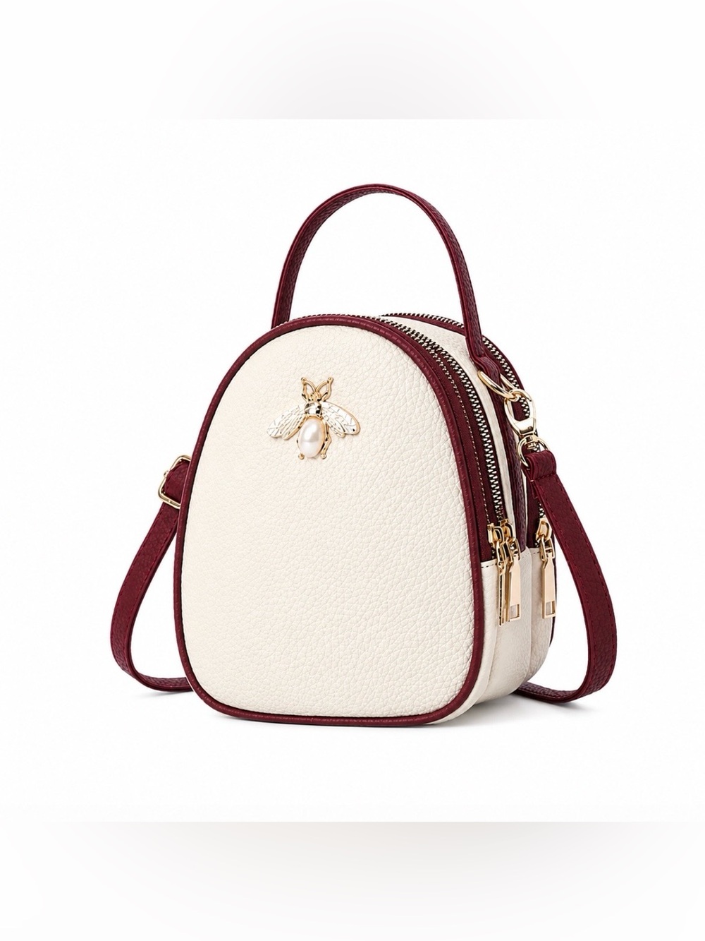 Bee Bag Purse Faux Leather